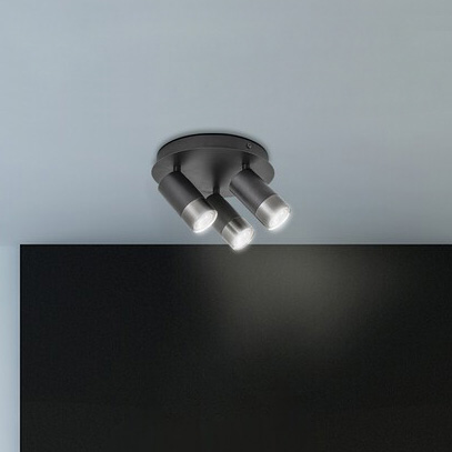 Regulowana LAMPA sufitowa ZIRCON 5071 Rabalux metalowe reflektorki do salonu czarne