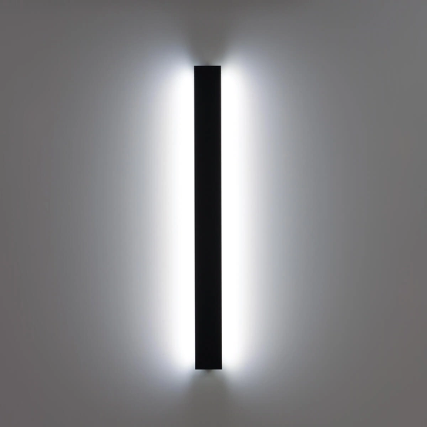 Zewnętrzna lampa ścienna Mutti OWL-2051-09-3K Italux LED 24W 3000K czarny