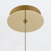 Wisząca lampa Atomo QN-ATOMO-1P-BG LED 9W 3000K szklana kula złoty