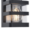 Loftowa lampa ścienna DALTON 5214501330 IP44 przezroczysta czarna