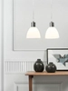 Komplet 2 lamp wiszących nad stół Ray 63233033 Nordlux 2-punktowa biała chrom