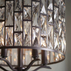 Kryształowa lampa wisząca Belle 69390 Endon glamour czarna przezroczysta