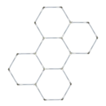 Nowoczesna lampa sufitowa Geometric LP-0209/5C 4K LED 4000K IP44 biały