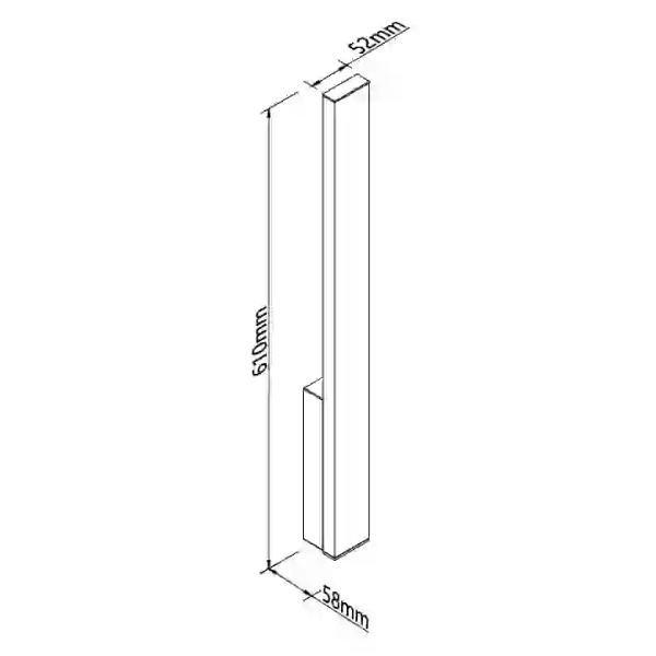 Lampa ścienna KAPRUN czarna W0458 LED 6W 3000K IP65 na elewację