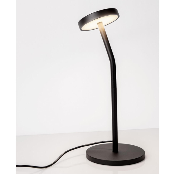 Stołowa lampka PASORAPA LE44680 LED 5W 3000K do sypialni plate czarna