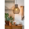 Wisząca lampa boho ALBAN 03438/35/30 Lucide pleciona czarny