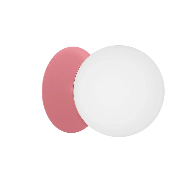 Kuchenny kinkiet na ścianę PLAAT C PLC180S0 okrągła różowa