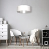 Lampa wisząca ROBIN MLP4482 Milagro zwisowa okrągła biała srebrna