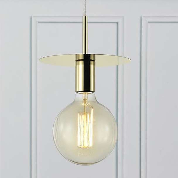 LAMPA wisząca DISC 106150 Markslojd metalowa OPRAWA zwis na przewodzie mosiądz