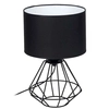 Abażurowa LAMPA stołowa COLIN MLP4792 Milagro druciana LAMPKA metalowa klatka stojąca czarna