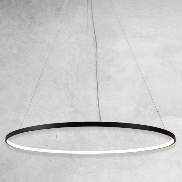 Metalowa lampa wisząca Agari LED 38W 3000K czarna do holu