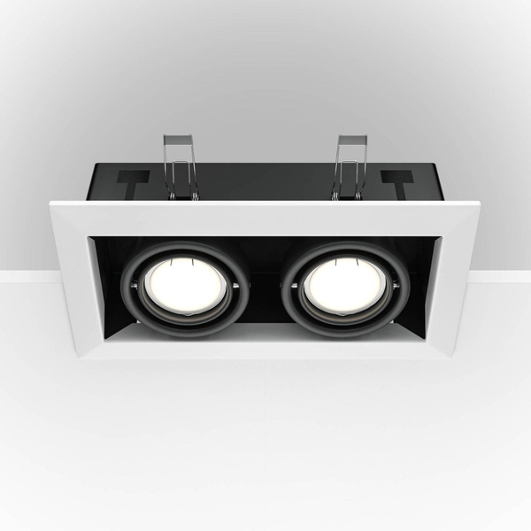 Podwójna lampa sufitowa Metal Modern DL008-2-02-W biała