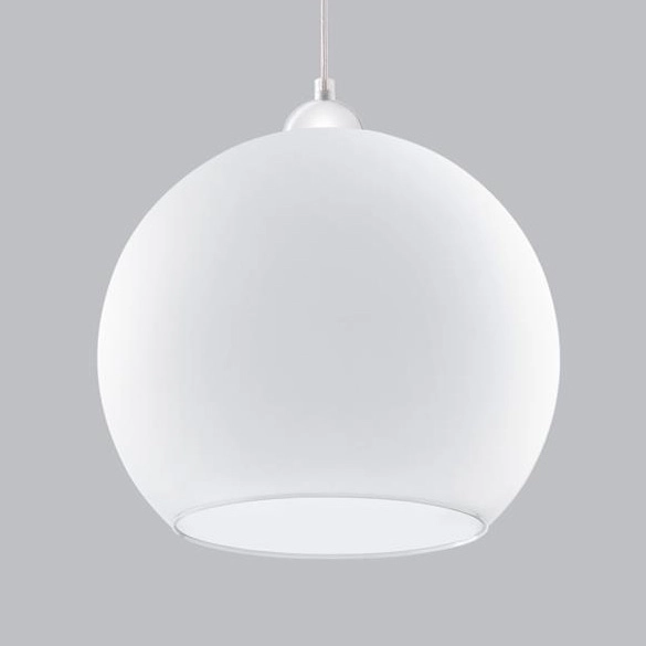 Szklana kula wisząca SL.0256 kuchenna lampa nad stół ball biała