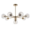 Kulista sufitowa lampa Allegra 103172 szklane kule mosiądz