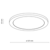 Plafon do łazienki Aqua 18004 LED 24W 3000-6500K IP54 drewniana biała