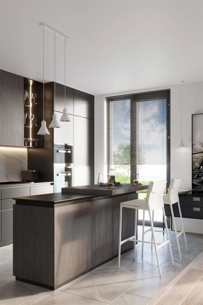 Loftowy zwis Tazila SL.0988 Sollux nad wyspę kuchenną biała