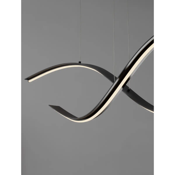 Ściemnialna lampa wisząca CIRVELA LE45485 LED 27W 2700-4000K czarna