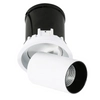 Wpust LAMPA sufitowa MERGE TRIMLES SL74058/12W 4000K WH+BL Italux metalowa OPRAWA LED tuba regulowana biała