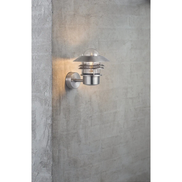 Elewacyjna lampa retro Blokhus 25011031 IP54 na zewnątrz srebrny