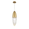 Szklana lampa wisząca Ecrou QN-ECROU-1P-BG LED 10W 3000K do salonu złoty