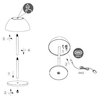Ściemniana lampka stołowa Ricardo R54106110 IP54 LED 2W 3000K czerwony