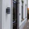 Ścienna LAMPA zewnętrzna FOCUS 5605013118 Lutec prostokątna OPRAWA kinkiet LED 8W 4000K metalowy IP44 szary