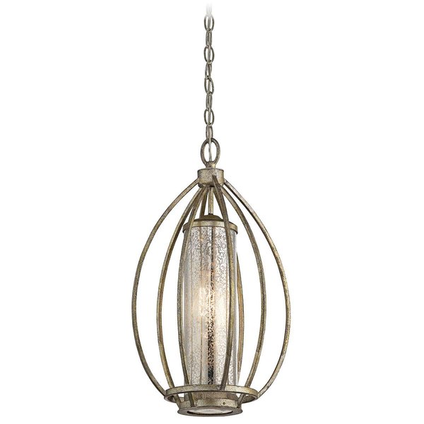 LAMPA wisząca KL-ROSALIE-P Elstead KICHLER metalowa OPRAWA industrialny zwis klatka na łańcuchu złota