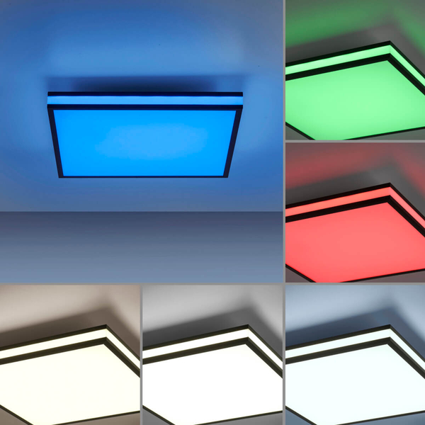 Plafon sufitowy Mario 14110-18 LED 25W 2700-5000K+RGB na pilot czarny