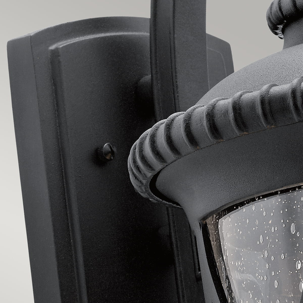 Kinkiet do ogrodu KL-ADMIRALS-COVE-L Kichler na elewację retro czarny