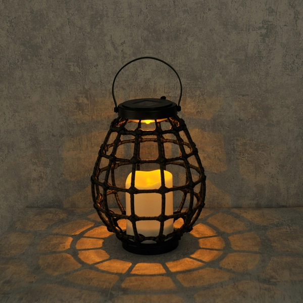 Solarny lampion ogrodowy Koge 313249 LED czujnik zmierzchu czarna