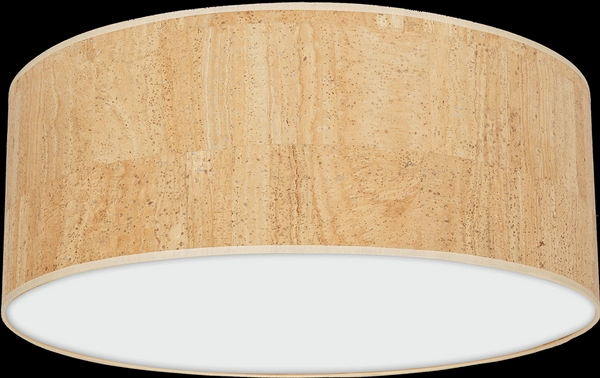 Okrągła lampa sufitowa Lino MLP7521 plafon nad stół biała drewno