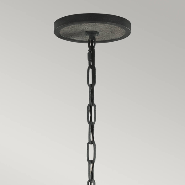 Wisząca lampa drewniana Allier FE-ALLIER-4P-WW Feiss do sypialni czarna