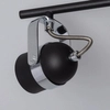 Regulowana lampa sufitowa Retro ABR-RRH-C-3XGU10 Abruzzo czarny srebrny