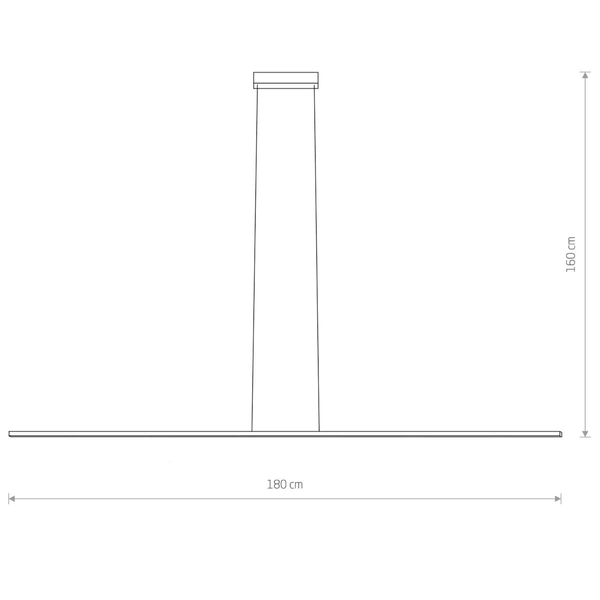 Listwa lampa wisząca stick Bar 10365 Nowodvorski LED 27W 3000K czarna