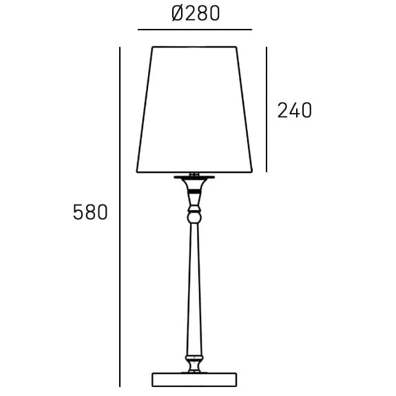 Lampka stołowa do salonu Austin T01241BK-WH Cosmolight metal tkanina czarna biała
