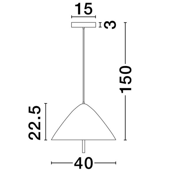 Jadalniana lampa wisząca CARAPARI LE44655 LED 17W 3000K biały