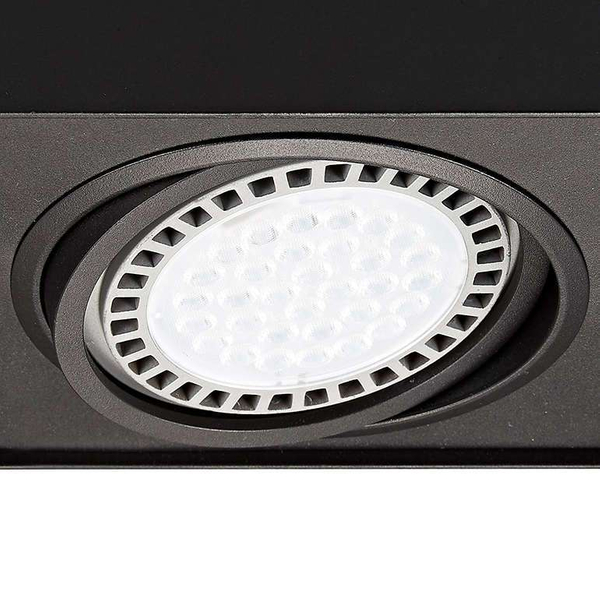 Regulowana lampa sufitowa BOXY CL 20075-BK Zumaline cube czarny