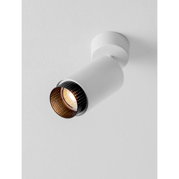 Okrągły regulowany kinkiet TORVILA LE45619 biały czarny