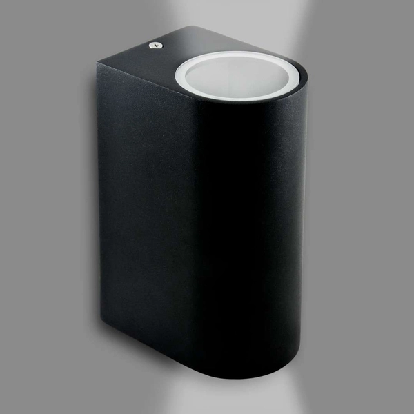 Ogrodowa LAMPA elewacyjna BOSTON 303356 Polux zewnętrzna OPRAWA metalowy KINKIET ścienny na taras IP44 outdoor czarny