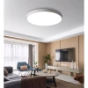 Okrągły plafon do salonu Abigali-MD1001-30-BW-W LED 20W 3000K biały