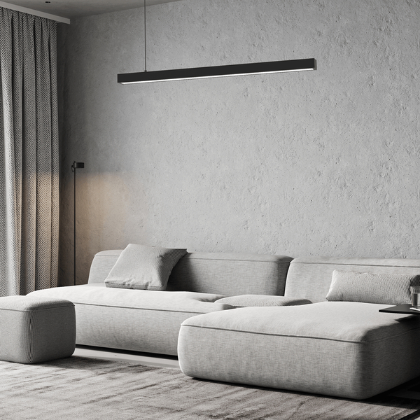 Podłużna lampa wisząca Lungo MLP8912 LED 18W czarna