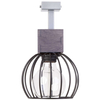 Plafon LAMPA sufitowa MILAN 31569 Sigma industrialna OPRAWA metalowa klatka druciana drewno brązowa