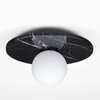 Sufitowa lampa do gabinetu JUANJUI LE44851 kula ball biała czarna