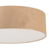 Okrągły plafon do jadalni Soft 40651 Sigma z welurowym kloszem beżowy