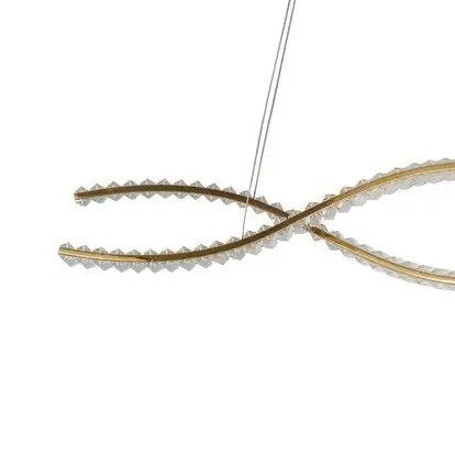 Designerska lampa wisząca SPARK AZ6563 LED 80W 3000-4000K z pilotem złota