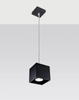 LAMPA wisząca SL.0060 metalowa OPRAWA zwis kostka cube  czarna