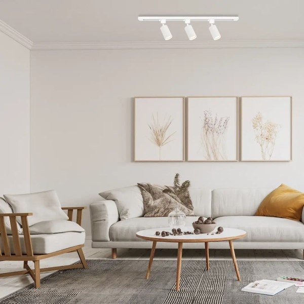 Regulowana przysufitowa lampa 1m Tiger Track ML2127 na listwie biały