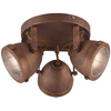 Sufitowa LAMPA rustykalna FRODO 98-71095 Candellux metalowa OPRAWA regulowana plafoniera industrialna rdzawa