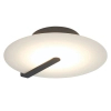 Ścienna lampa do salonu Nuvola QN-NUVOLA-F-M-BK LED 18W 3000K czarna biała