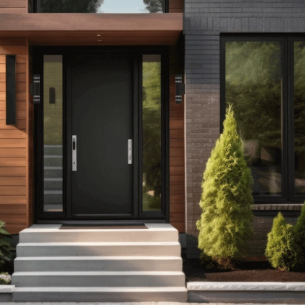 Prostokątny kinkiet elewacyjny Vini EKO0734 Eko-light IP54 metal czarny